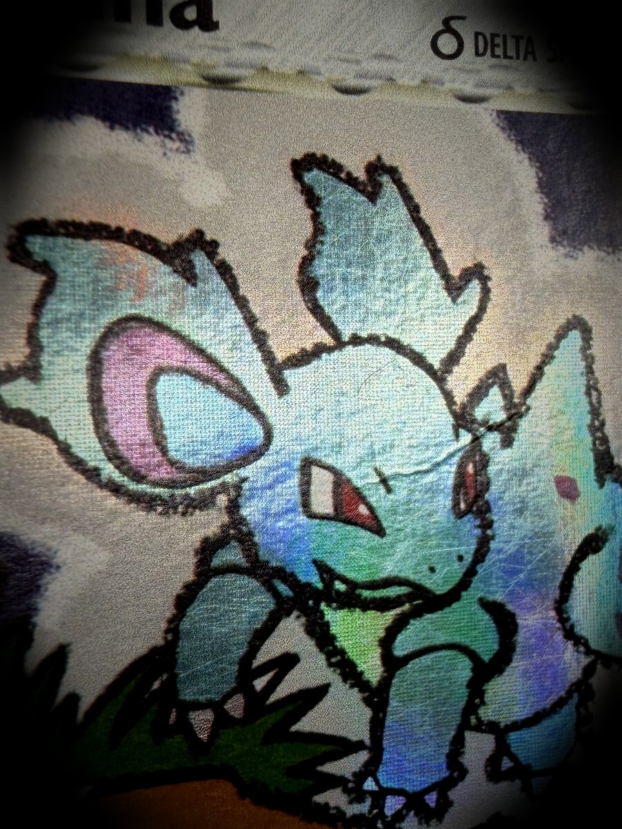 Grimy card before cleaning